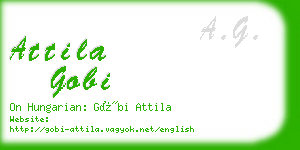attila gobi business card